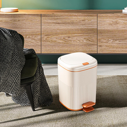 Cubo De Basura Con Pedal Para Cocina, Cesta De Papel, 10l
