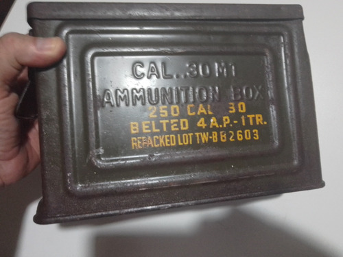 Caja De Munición Usa. Cal. 30segunda Guerra Mundial 