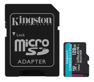 Tarjeta Microsdxc Kingston Canvas Go Plus 128gb, A2, U3, V30