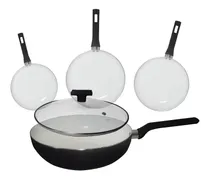 Comprar Set X3 Sartenes Ceramica 20 24 28cm 1 Wok 26 Cm Cool Bazar