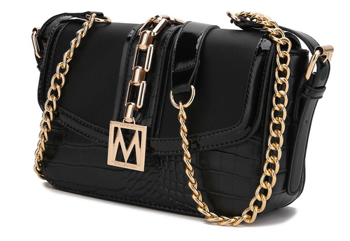 Bandolera Mkf Collection Wendalyn Para Mujer, Color Negro