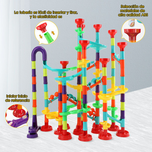 Pista Canicas Bloques De Construcción Juegos Niños 197 Pzs