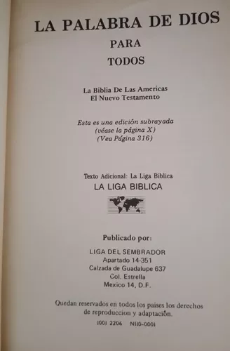 LA BIBLIA LA PALABRA DE DIOS PARA TODOS