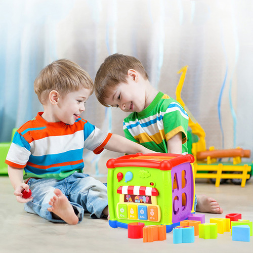 Juego De Juguetes Didácticos Para Bebés 6 En 1 Con Sonido De