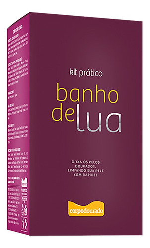  Kit Banho De Lua Corpo Dourado Prático