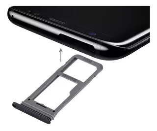 Bandeja Porta Sim Y Memoria Samsung Galaxy S8/ S8 Plus Negra