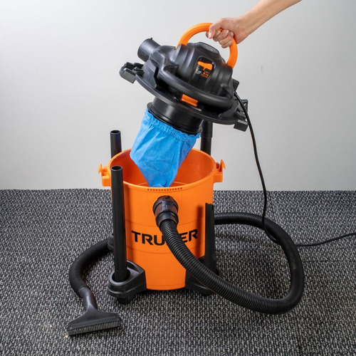 Aspiradora/Sopladora seco-mojado Truper ASP-5S 19L (5 galones) naranja y negra 127V 60Hz