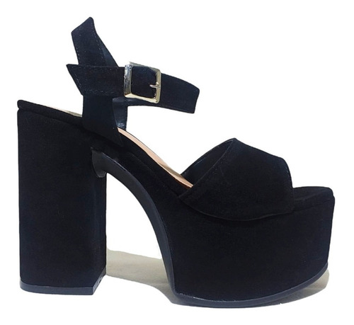 Sandalias París Gamuza Black