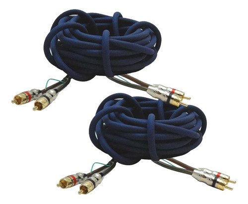 Cable 5 Metros X2 Unidades Rca De Luxe Pro Con Remoto Pack 