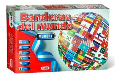 Juego Mesa Memoria Banderas Del Mundo Nupro Sharif Express