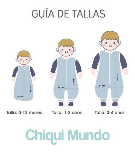 Saco De Dormir, Chikimundo. Varios Diseños. Talla 0 A 4 Elephant 1 - 2 A