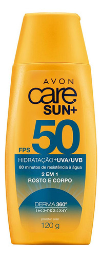 Protector Solar 2 En 1 Sun+ Fps 50 120g Avon Care
