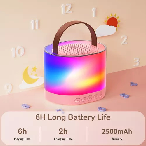 Micrófono Doble Para Niños Con Luces Led, Karaoke Para Niños