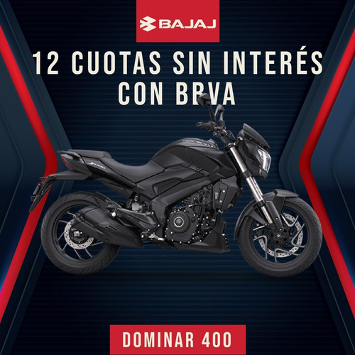 Imagen 1 de 17 de Bajaj Dominar 400 12 Cuotas Sin Interés Bbva - Unicomoto