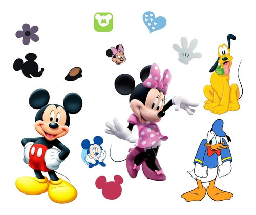 Papel De Parede Adesivo Decorativo Mickey Minnnie Disney 14