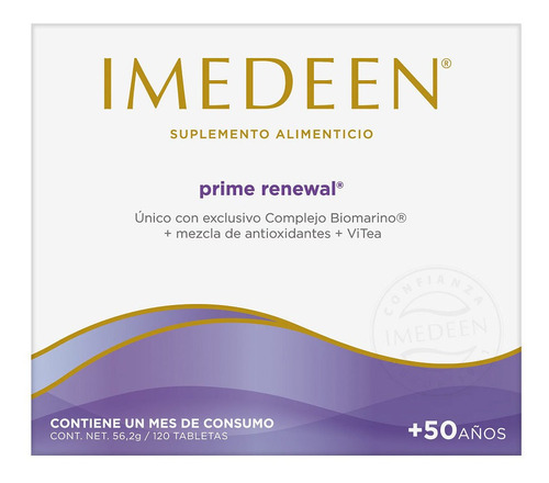 Suplemento Alimenticio 50 Años Imedeen Prime Renewal Gsk