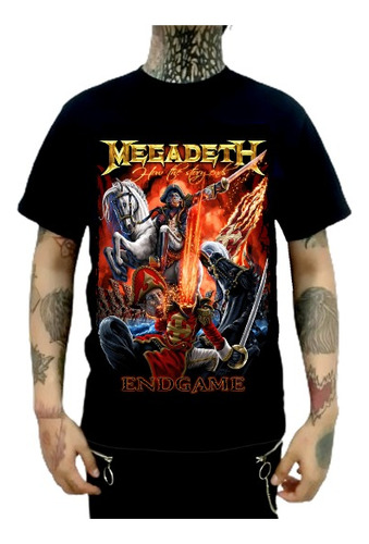 Playera Megadeth Banda Thrash Metal End Game