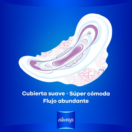 Toallas Femeninas Always Noche + Protectores Y Flujo Abund