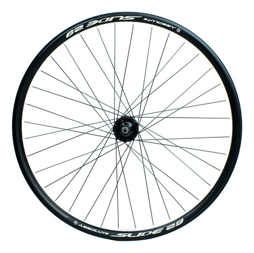 Par Rodas Aro 29 Absolute Slide+ 2 Pneu Servis Zapper 29x2.1 Cor Preto