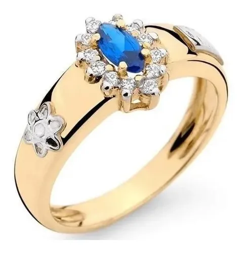 comprar Anel De Formatura Feminino Ouro 10k Zirconias 12 X Sem Juros