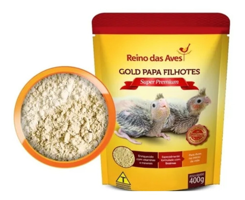 Imagem 1 de 1 de Papinha Para Todas Aves Reino Das Aves 5 Papa De 400 Gramas
