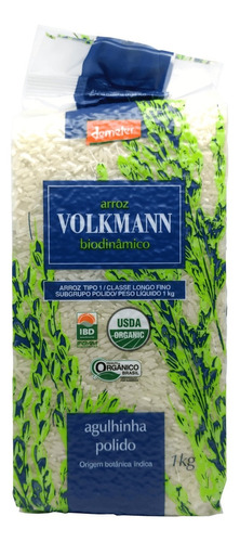 Arroz Branco Orgânico Biodinâmico Volkmann À Vácuo 1 Kg