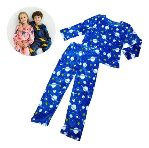 Conjuntos Pijamas  Plush  Niños Abrigo 
