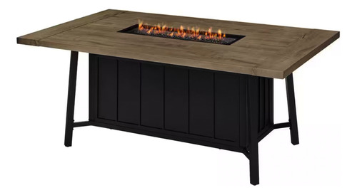 Mesa Para Fogatas Al Aire Libre De Acero 68'' A Gas 40000btu