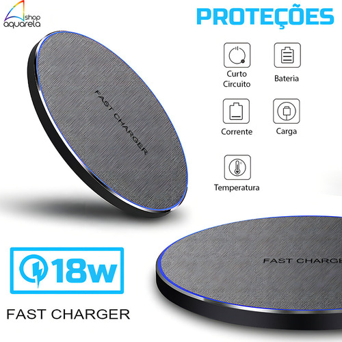 Sumexr SX-WX1 Carregador Indução Sem Fio Wireless Cor Cinza