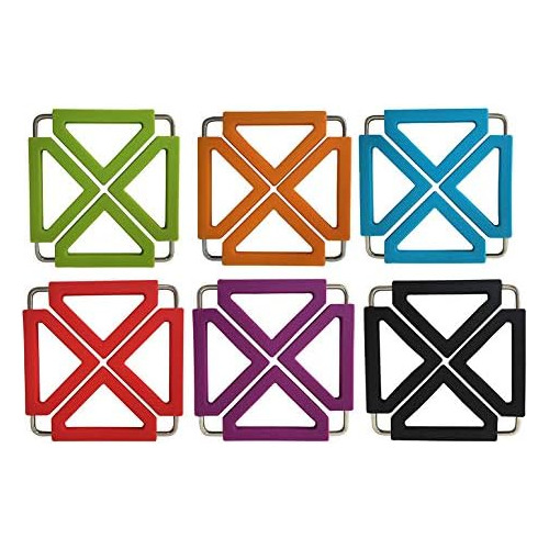 Tenta Kitchen Utility Foldable Silicone Trivets, Expand...