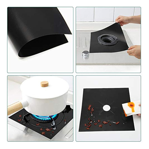10pcs Forros De Quemador De Estufa Protectores Cocina De Gas