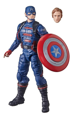 Figura Marvel Legends Capitán América,john F. Walker Hasbro 