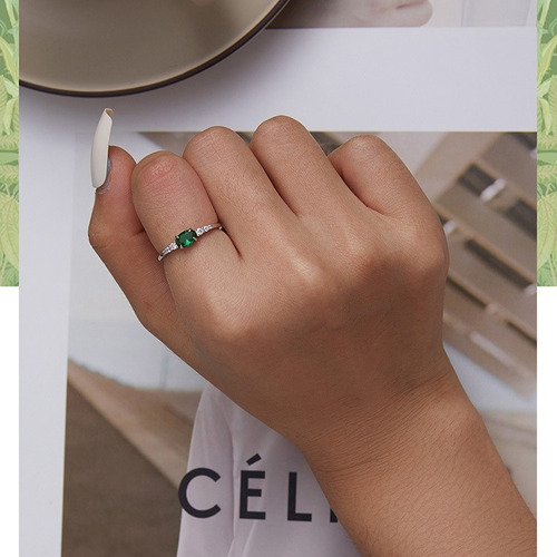 Anillo De Compromiso Mujer Fabricado En Plata 925 + Estuche