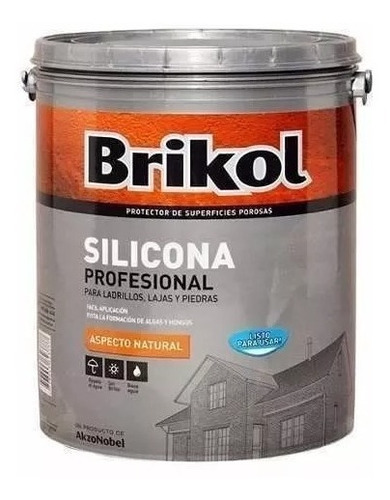 Brikol Silicona Profesional 4lts Hidrorepente Base Agua+pin
