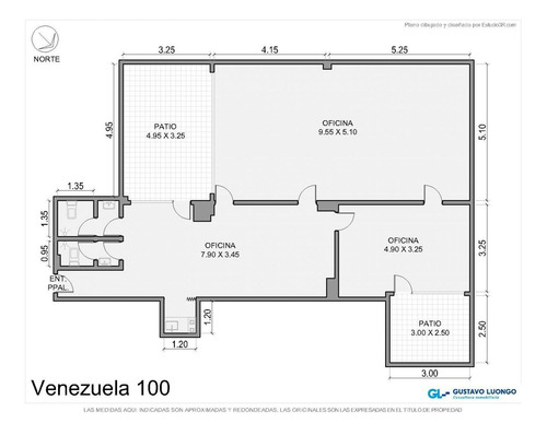 Imagen 2 de 30 de Oficina 113 M2, 2 Baños, 2 Patios, Kitchenette.