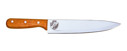 Imagem 3 de 4 de Faca Inox Personalizada Com Nome Vasco Cabo Madeira Presente