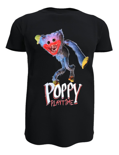 Polera Infantil Huggy Wuggy, Poppy Playtime 100% Algodon