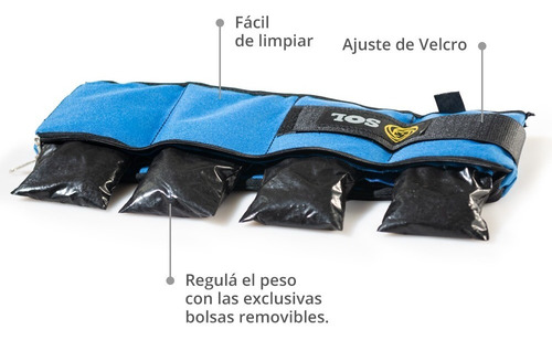 Tobillera Con Peso 1 Kg Reforzadas Regulables Precio Del Par