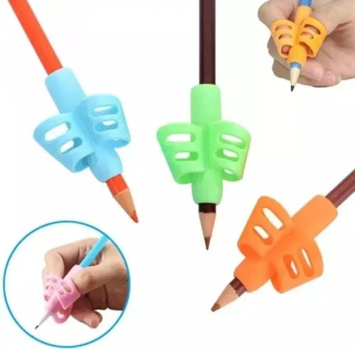 10 Adaptadores Ergonómico Para Tomar El Lápiz Pencil Grip