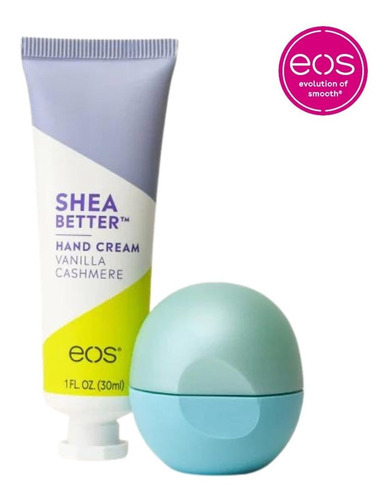 Eos Lip Balm E Hand Cream Vanilla Cashmere Kit Creme Mãos