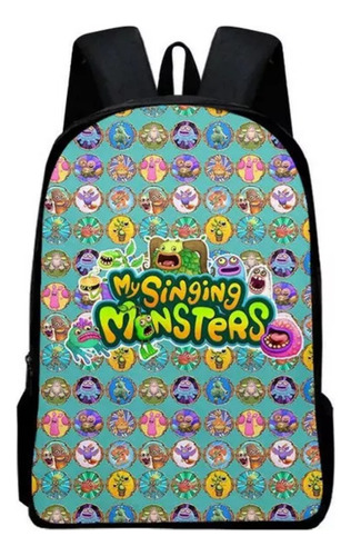 Mochila My Singing Monsters Con Impresión 3d Para Estudiante