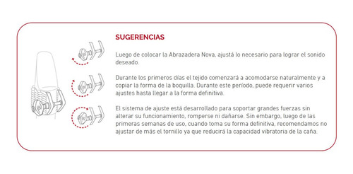 Abrazadera Bambu Nova De Hilo Para Saxo Alto