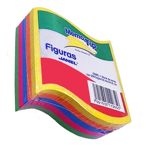 Notas Adhesivas Memotip Neon Figura Bandera 3 X3 Cubo 250hj