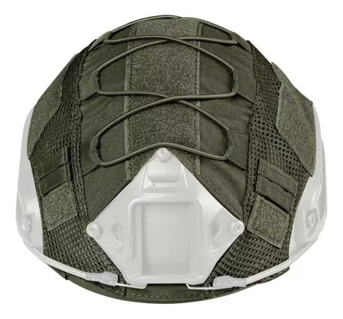 Casco Balístico Kevlar Nivel Iiia Color Verde Incluye Forro