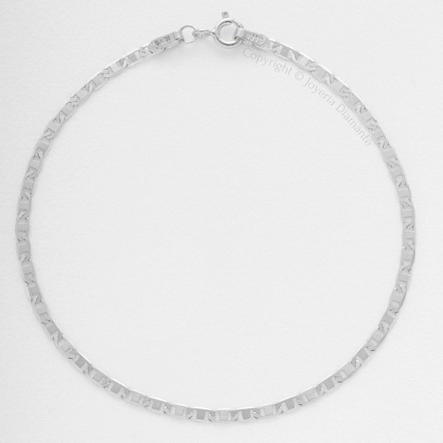 Pulsera Tejido Escalera Clásica En Plata 925 