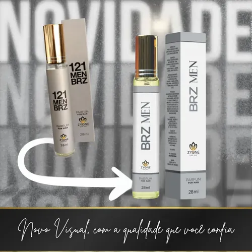 Perfume Masculino Brz Men 28ml Zyone - Alta Fixação - Perfume
