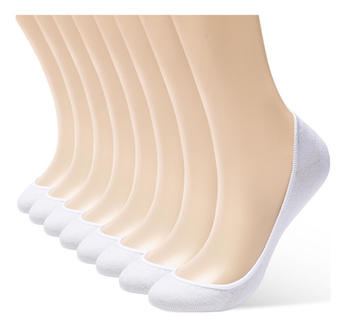 Calcetines Invisibles Para Mujer, 8 Pares,