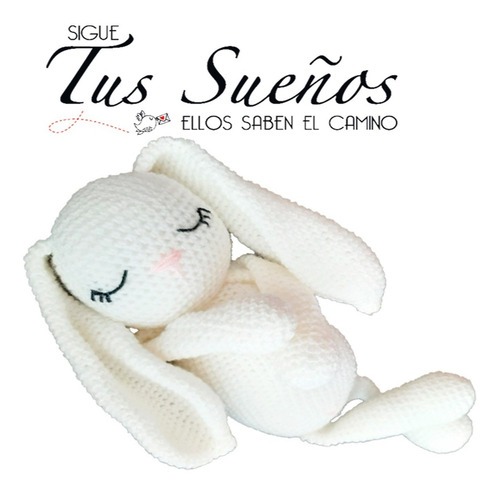Imagen 3 de 6 de Conejo Apego Tejido Crochet Amigurumi -caja Tarjetas Cuotas!