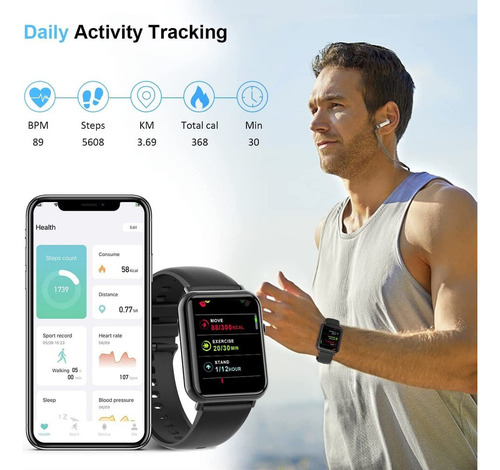 Reloj Inteligente Deportivo Impermeable Para Mujer