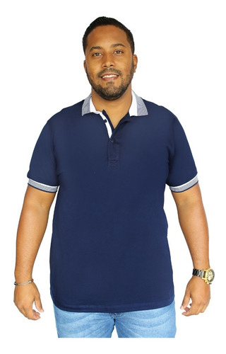 Imagem 1 de 3 de Camisa Polo Plus Size Extra Camiseta Tamanho Grande Zambelê
